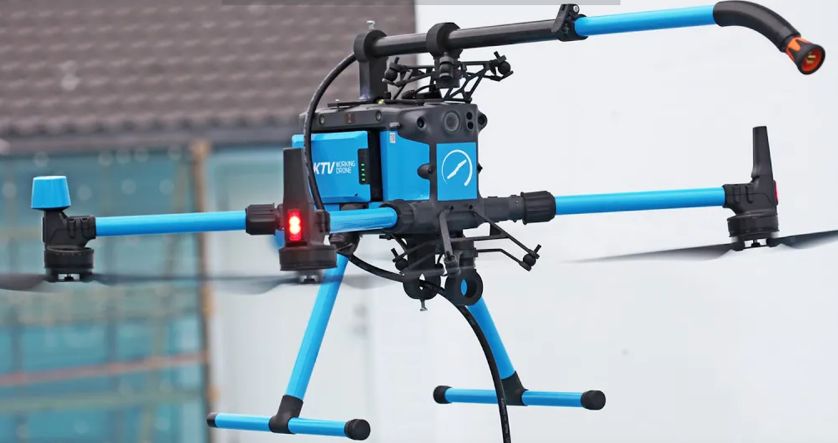 Drone ile köşe temizlik operasyonu (Video)